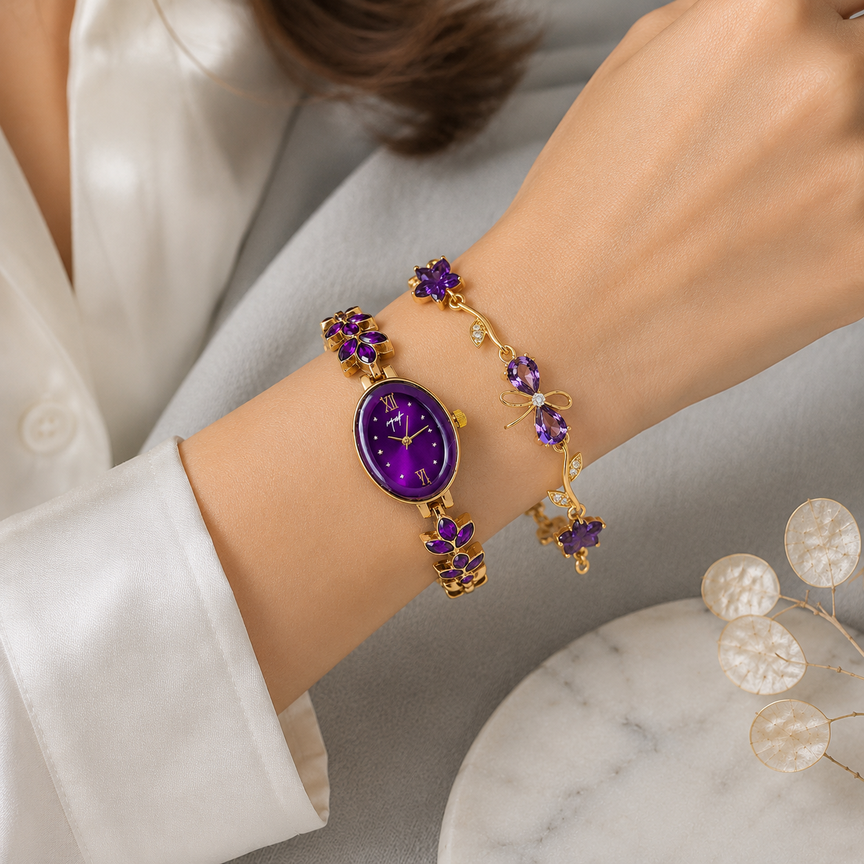 A0098 Royal Amethyst Elegance