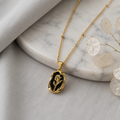 A0036 Golden Rose Pendant