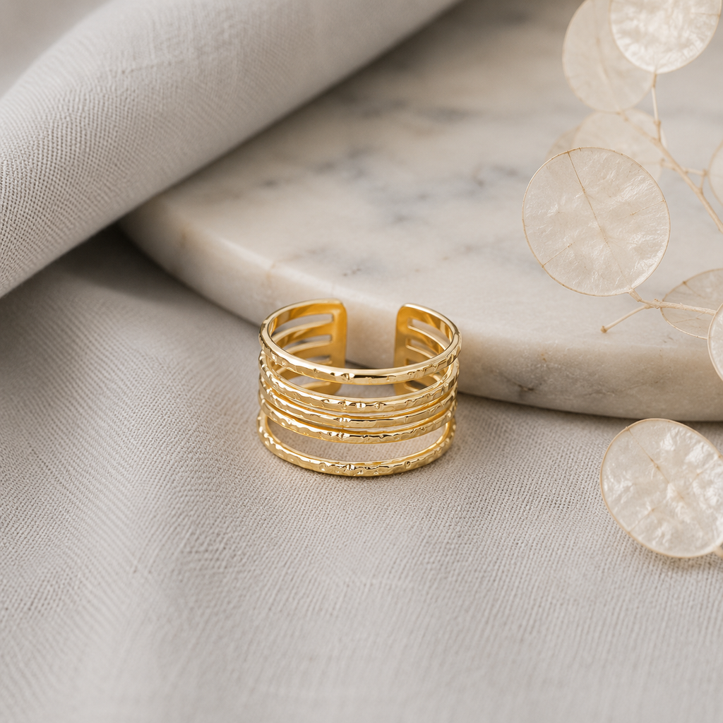 A0043 Golden Layered Cuff