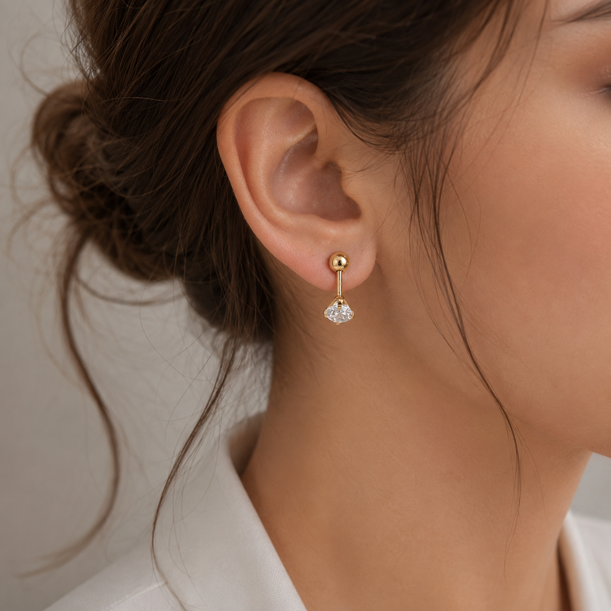 A0062 Golden Spark Studs