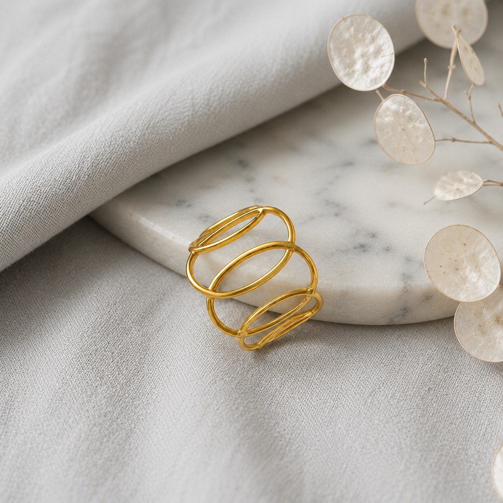 A0019 Minimalist Gold Cuff