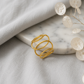 A0019 Minimalist Gold Cuff