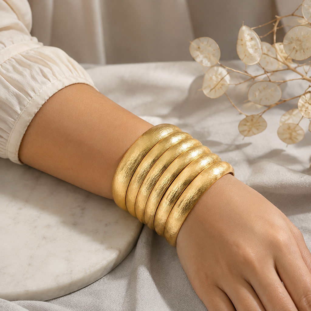 A0078 Golden Cuff Stack