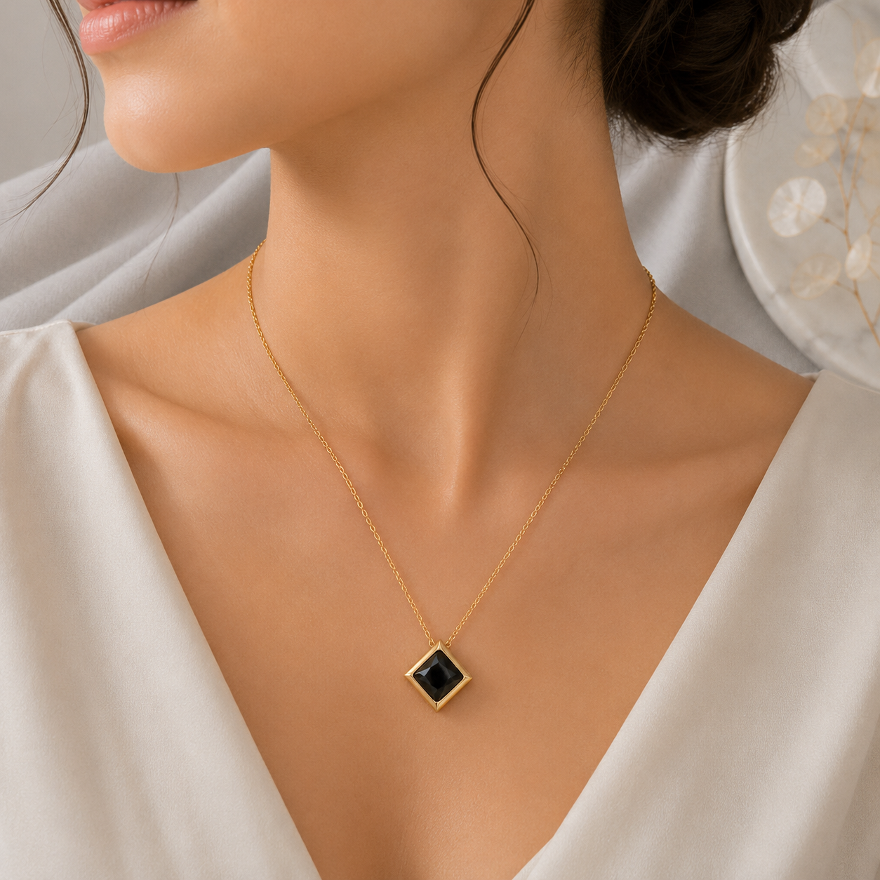 A0035 Midnight Gold Pendant