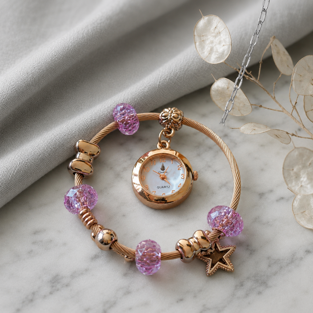 A00105 Charm Bracelet Watch