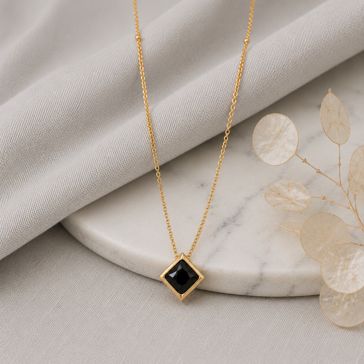 A0035 Midnight Gold Pendant