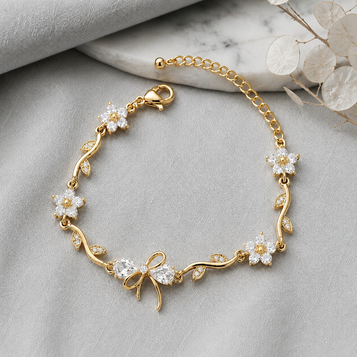 A0095 Golden Bloom Bracelet