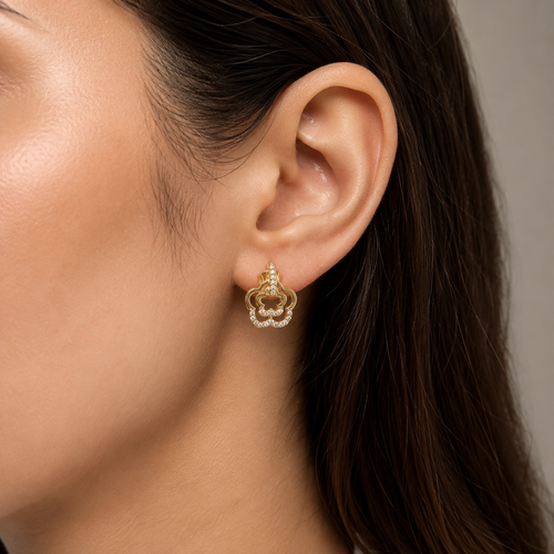 A0013 Golden Bloom Studs