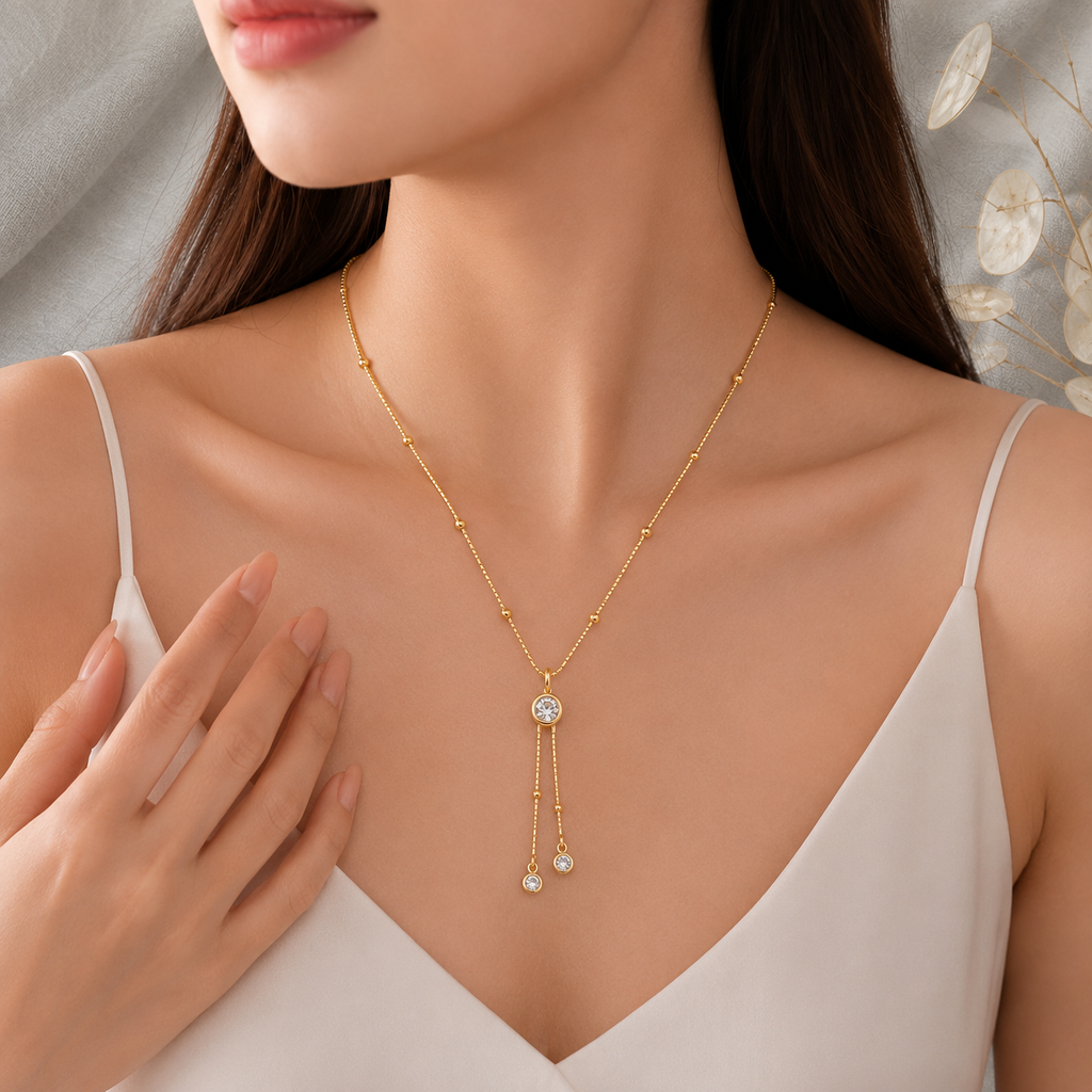 A0030 Golden Drop Lariat