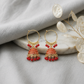 A0025 Ruby Jhumka Elegance