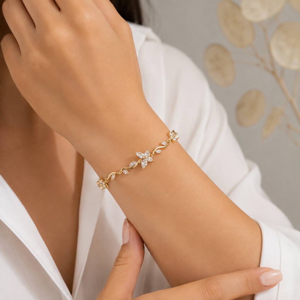 A0047 Golden Blossom Bracelet