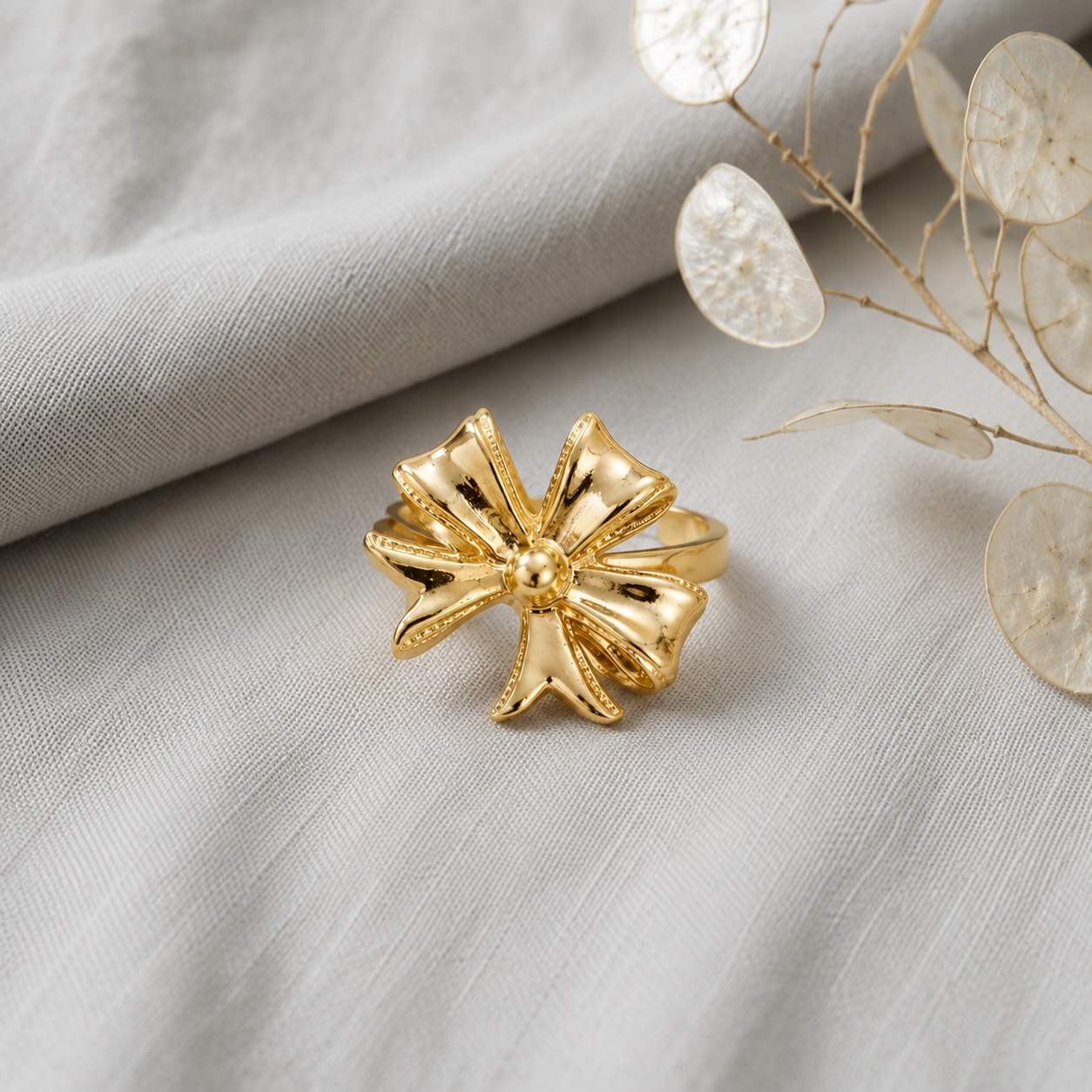 A0023 Golden Bloom Ring 🌸