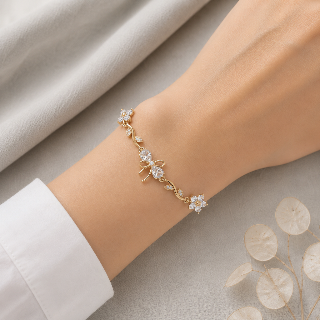 A0095 Golden Bloom Bracelet