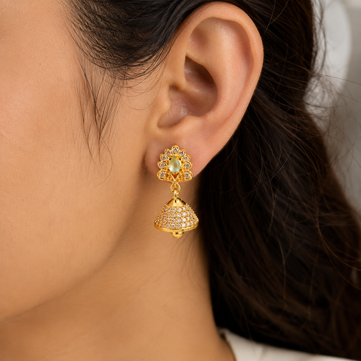 A0026 Royal Pearl Jhumkas