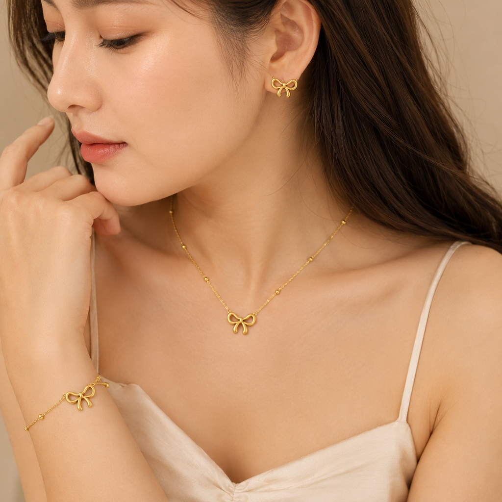 A0067 Golden Bow Set