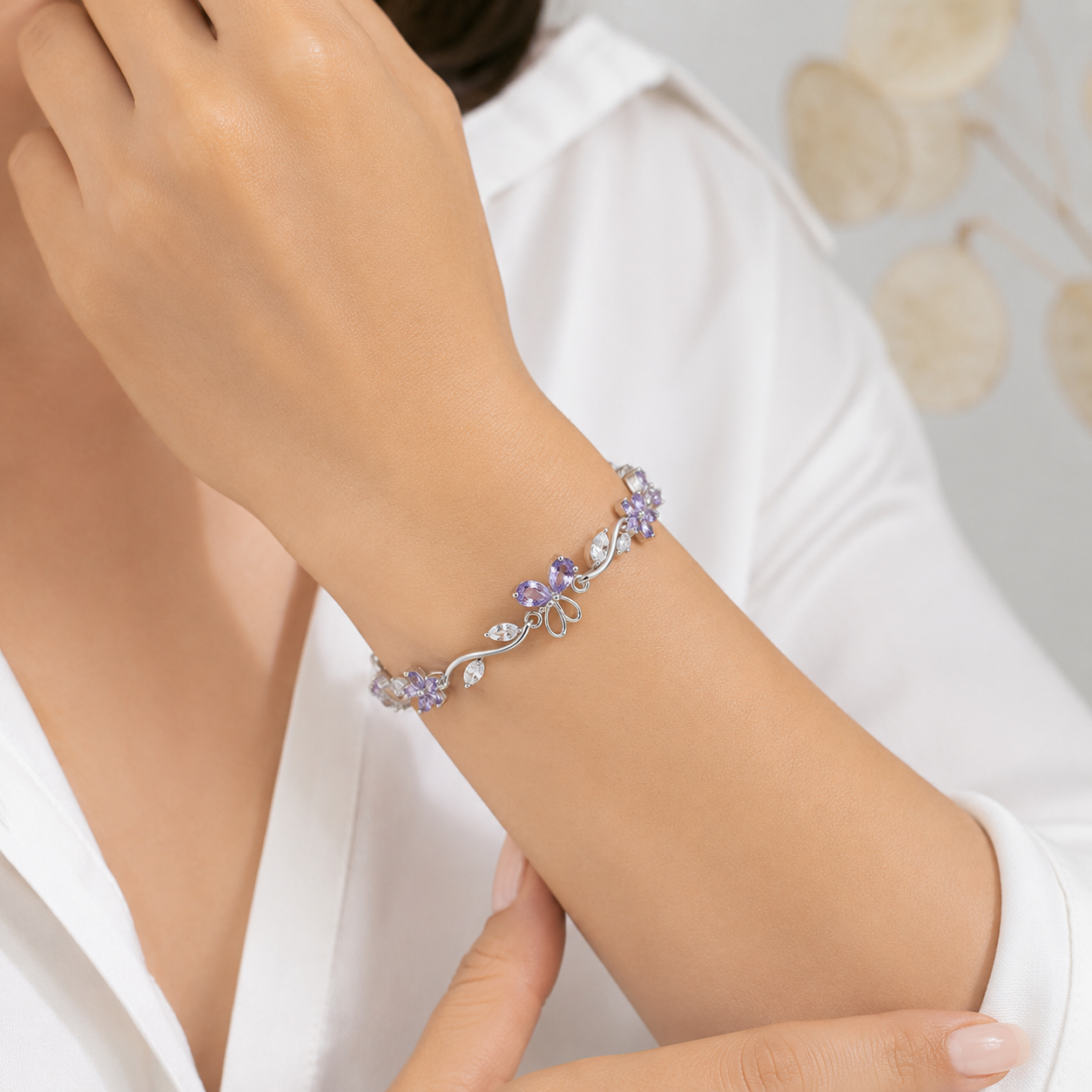 A0048 Lavender Bloom Bracelet