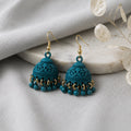 A0017 Turquoise Jhumka Earrings