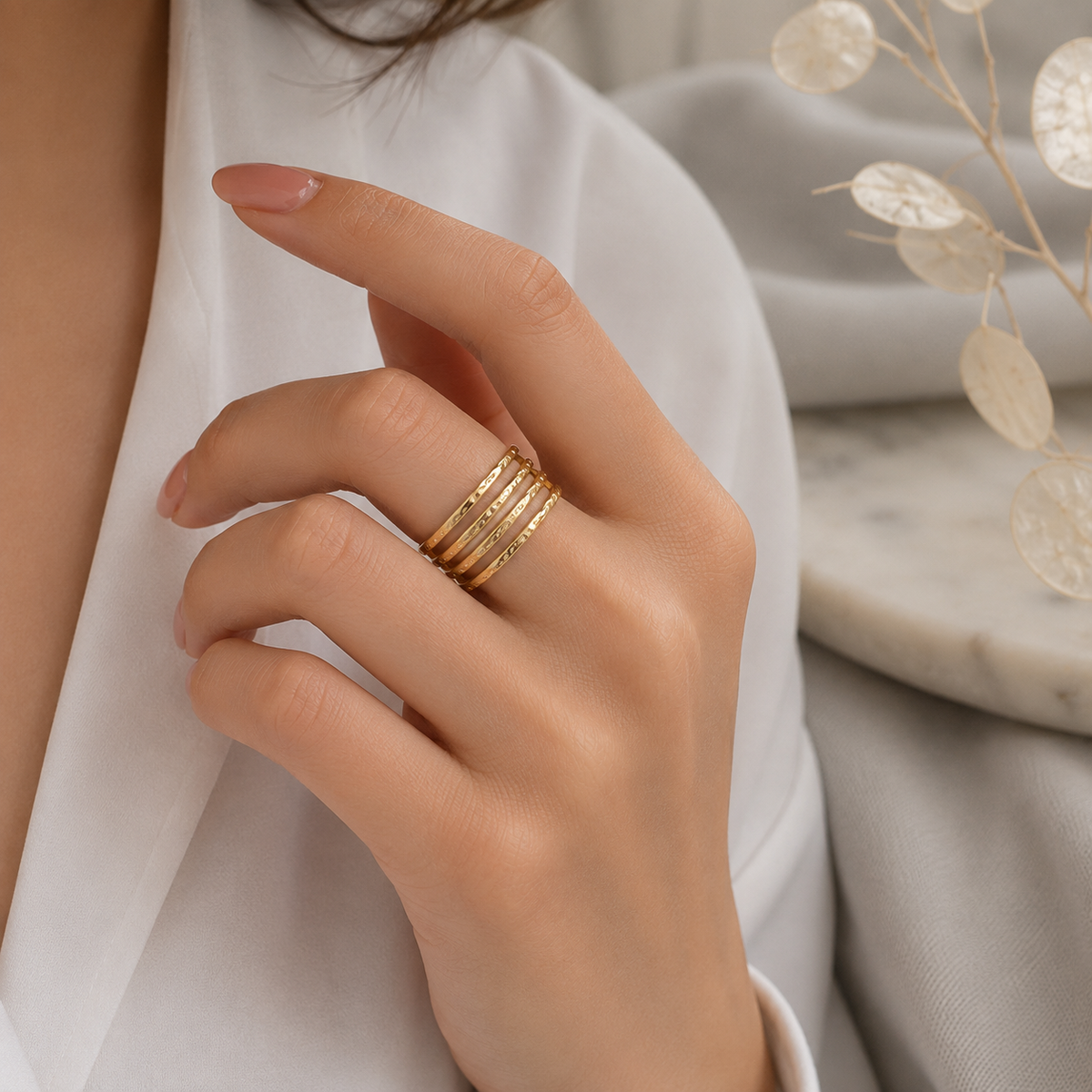 A0043 Golden Layered Cuff